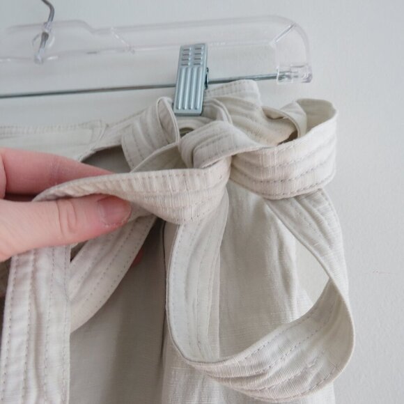 ARITZIA WILFRED Kafka Linen Blend Cropped Cargo Pants in Cream Neutral Size US 0 - Picture 7 of 15